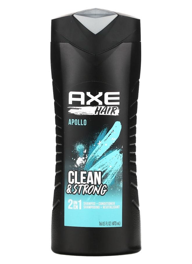 Hair Apollo 2 In 1 Shampoo + Conditioner 16 fl oz (473 ml)