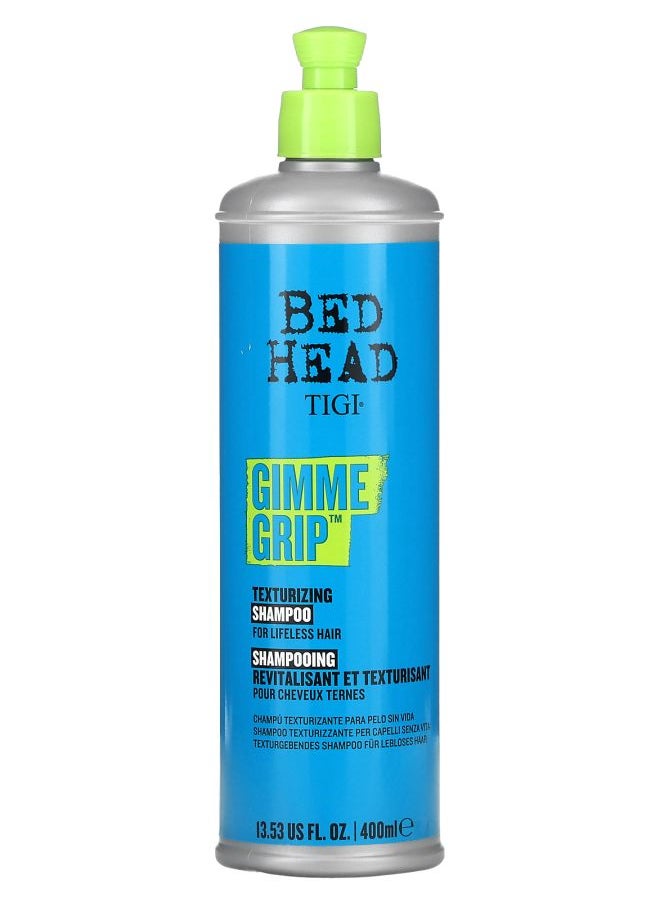 Bed Head Gimme Grip Texturizing Shampoo For Lifeless Hair 13.53 fl oz (400 ml)