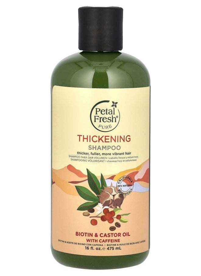 Pure Thickening Shampoo Biotin & Castor Oil With Caffeine 16 fl oz (475 ml)