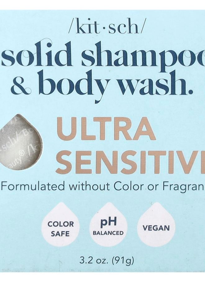 Solid Shampoo & Body Wash Bar Ultra Sensitive 3.2 oz (91 g)