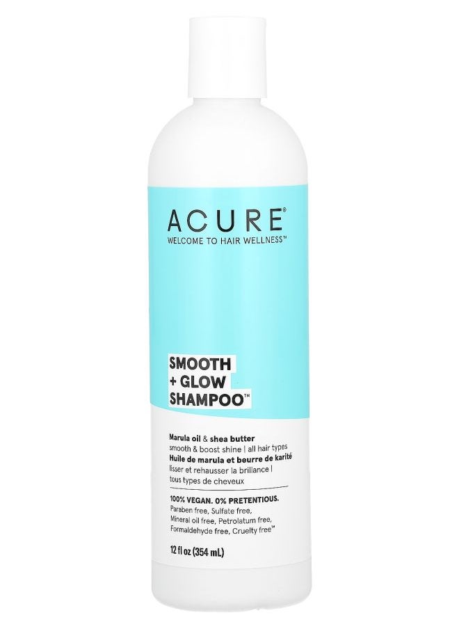 Smooth + Glow Shampoo All Hair Types Marula Oil & Shea Butter 12 fl oz (354 ml)