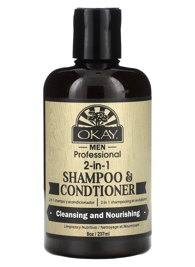 Men Professional 2-in-1 Shampoo & Conditioner 8 oz (237 ml)