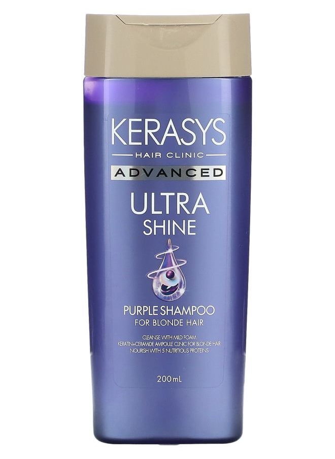 Advanced Ultra Shine Purple Shampoo For Blonde Hair 200 ml