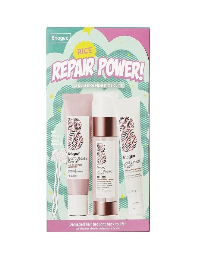 BRIOGEO Don't Despair, Repair!™ Rice Repair Power Set - Strengthen & Nourish Hair