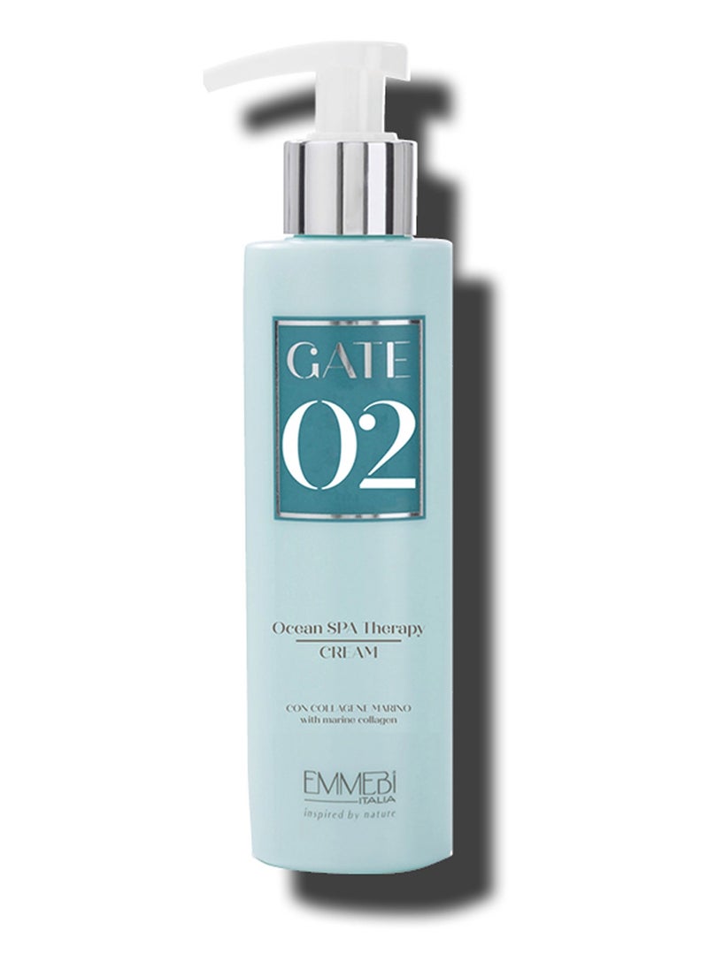 EMMEBI ITALIA Gate 02 Ocean Spa Therapy Natural Cream - Protects Against Humidity and Heat with Marine Collagen - 150ml