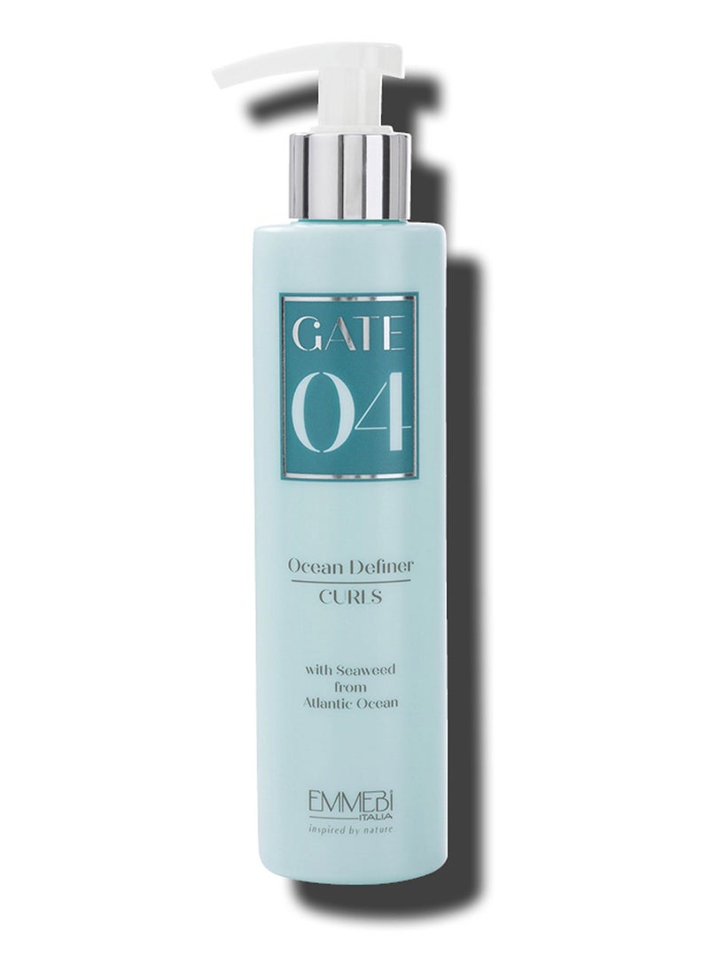 EMMEBI ITALIA Gate 04 Ocean Definer Curls Natural - Plant Keratin & Seaweed for Defined, Shiny Curls - 200ml