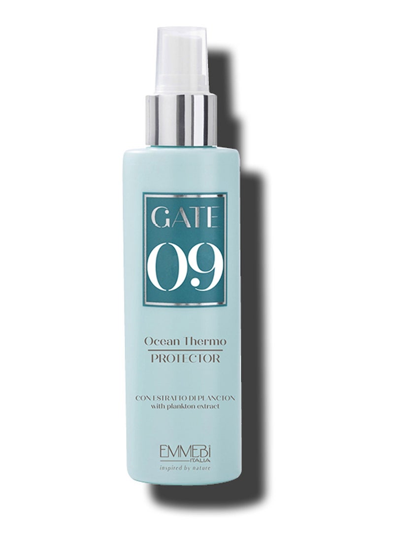 EMMEBI ITALIA Gate 09 Ocean Thermo Protector Natural Spray - Marine Plankton & Argan Oil for Ultimate Heat Protection - 150ml