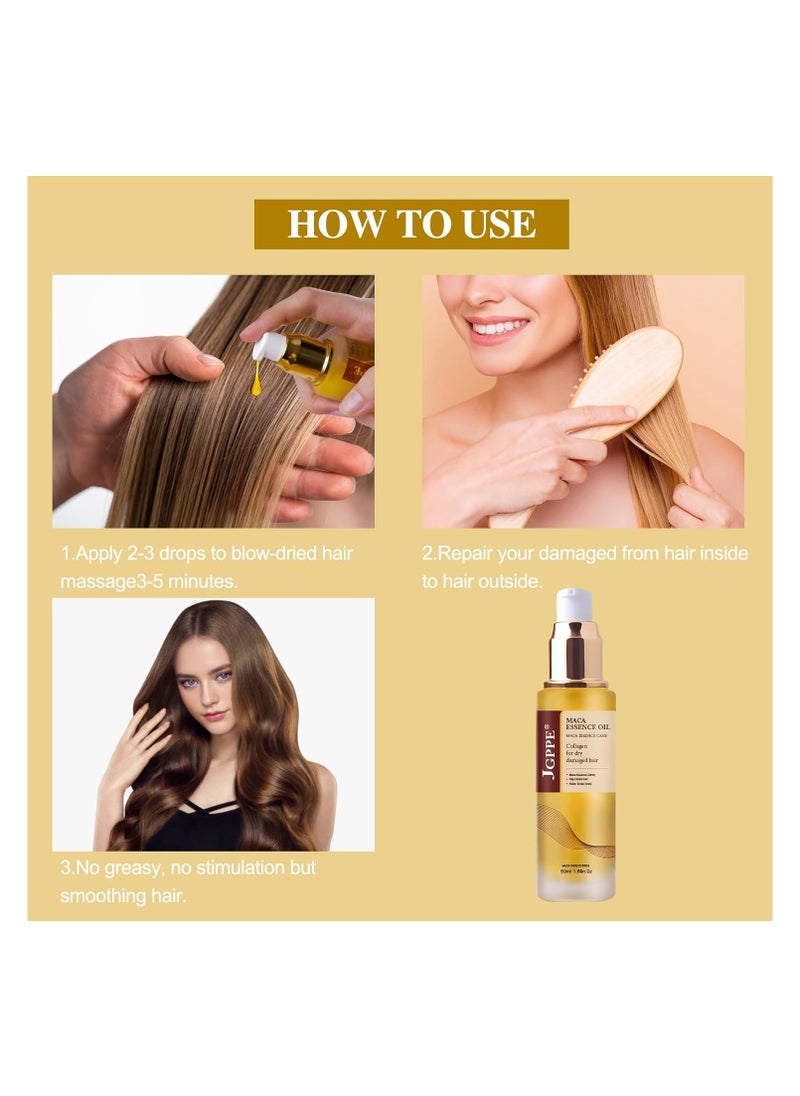 Revitalize Your Hair with Cold Pressed Moroccan Argan Oil Serum Lightweight Solution for Dry Damaged Hair 50ml