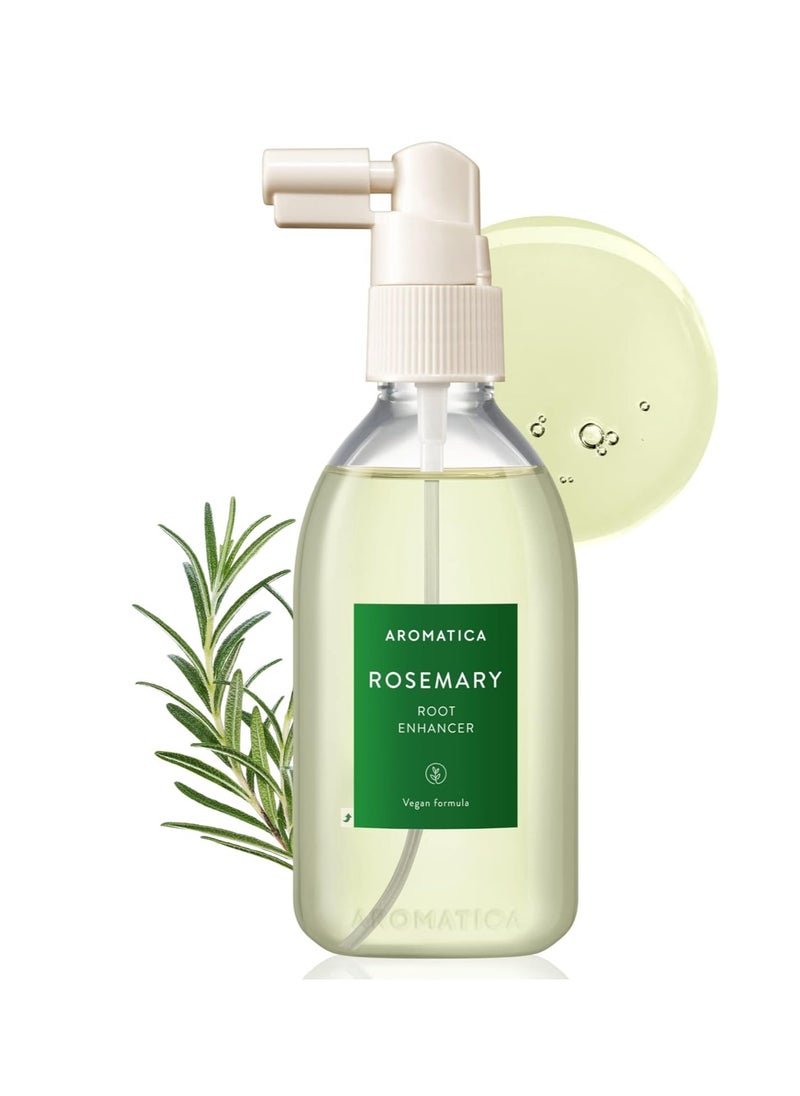 AROMATICA Rosemary Root Enhancer 3.38oz / 100ml – Scalp Serum For Hair Growth & Itchy Scalp Treatment with Rosemary Oil | Dandruff Treatment And Oily Scalp Moisturizer