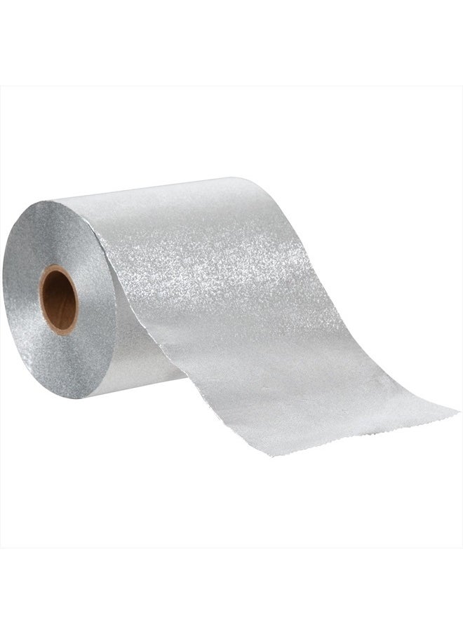 Expert Embossed Aluminum Foil Roll, 320 Ft Hair Foils for Color Application and Highlighting Services, Silver, Medium, 5W