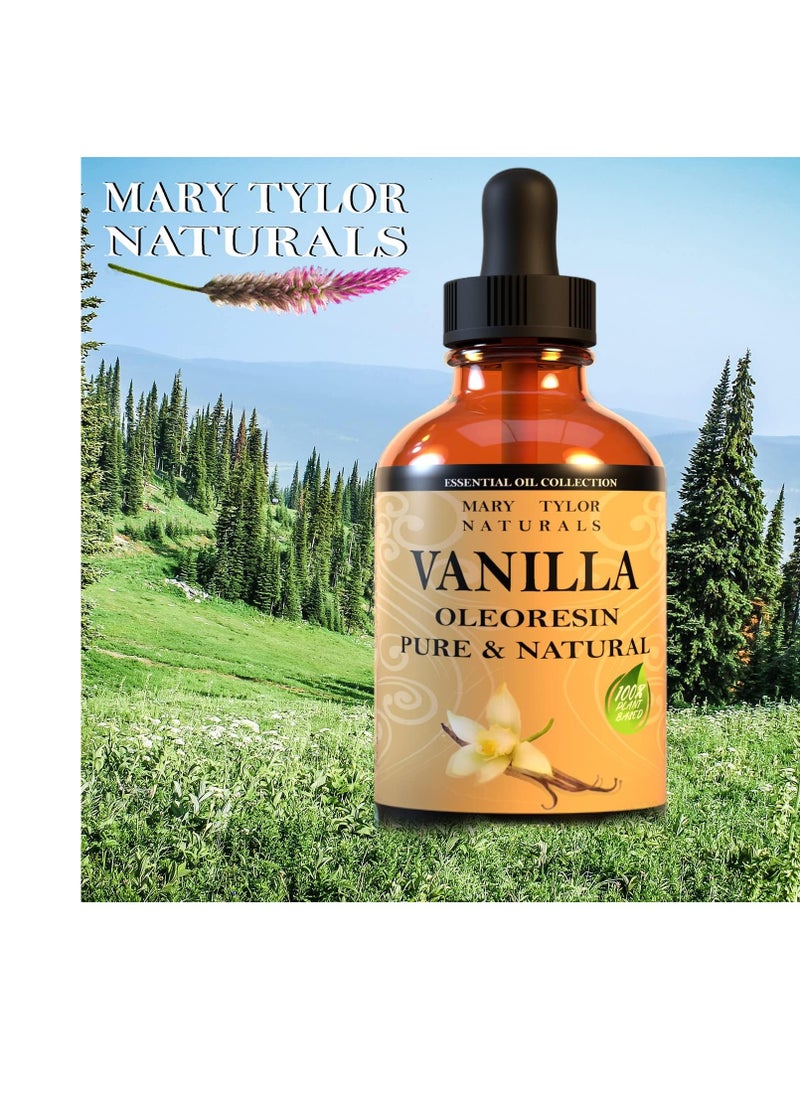 Vanilla Oleoresin Oil (4 oz), Premium Therapeutic Grade, 100% Pure and Natural, Perfect for Aromatherapy, Diffuser, DIY by Mary Tylor Naturals