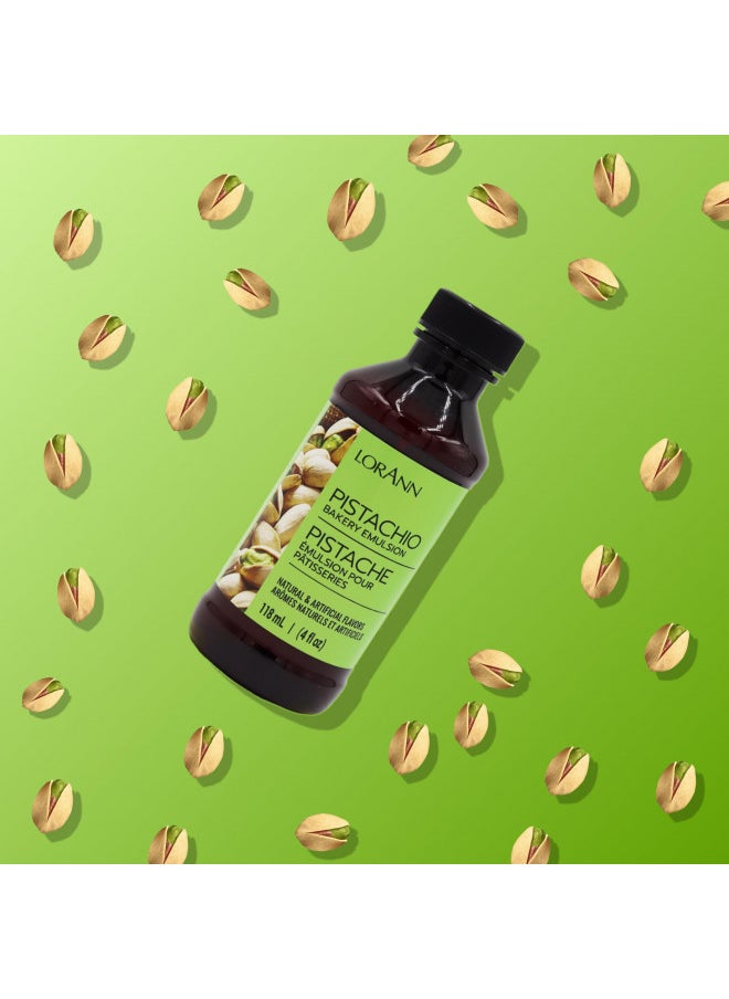 Lorann Oils Pistachio Bakery Emulsion: Genuine Pistachio Aroma, Perfect for Boosting Nutty Notes in Baked Goods, Gluten-Free, Keto-Friendly, Pistachio Extract Substitute Essential for Your Kitchen