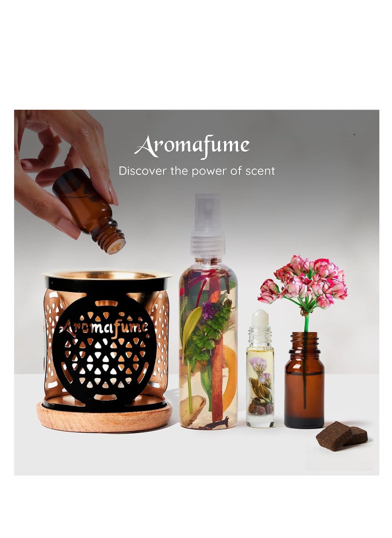 aromafume Exotic Brass Oil Diffuser (Use for Essential Oil, Aroma Oil, Diffuser Oil, SPA, Yoga, Meditation, Home Fragrance)