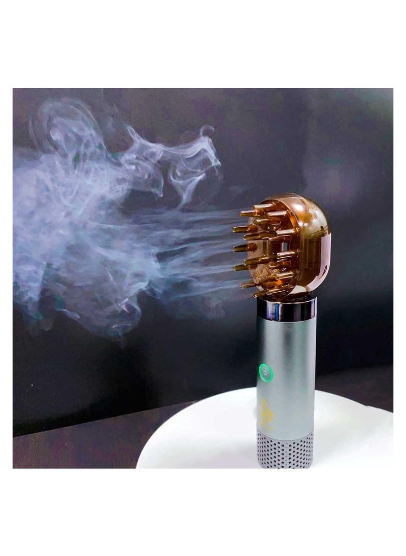 New Comb Electric Bakhoor Luxury Incense Burner Aromatheraphy Device - X010 (Gray)