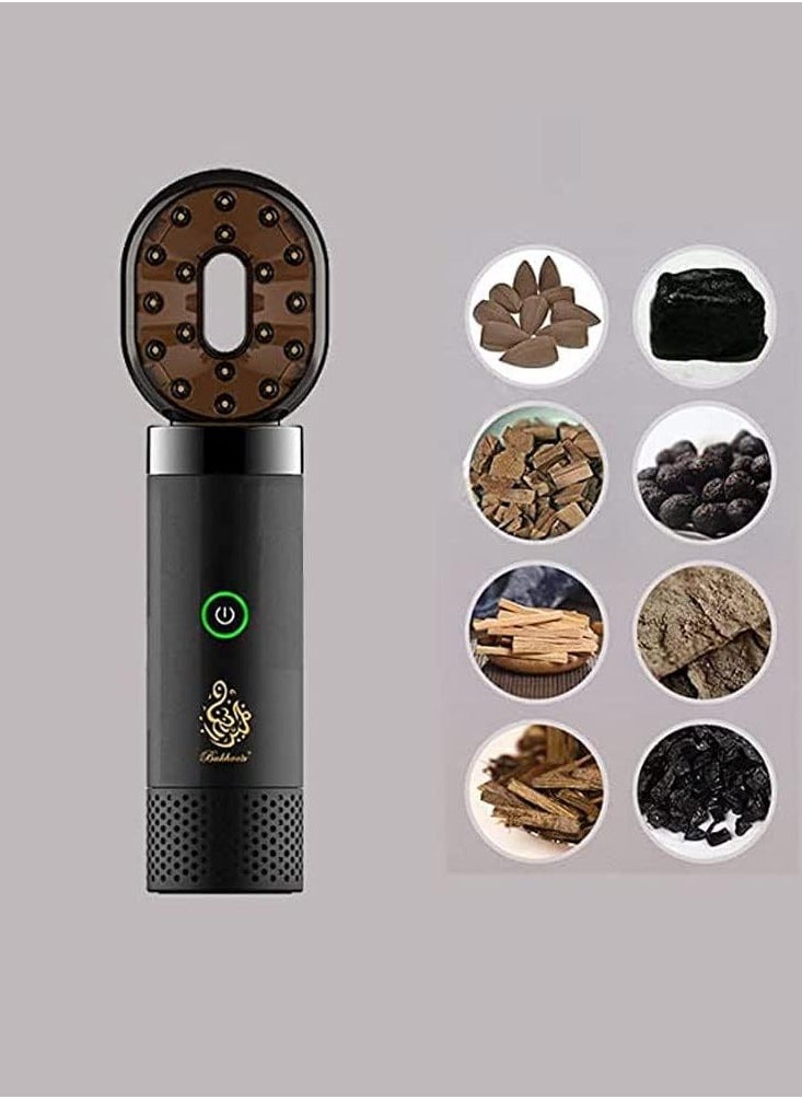 New Comb Electric Bakhoor Luxury Incense Burner Aromatheraphy Device - X010 (Gray)