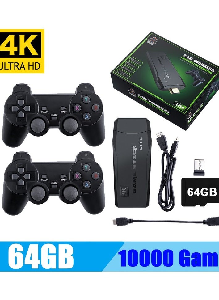 M8 Video Retro Game Console with 10000 Games - Black Colour:Pink