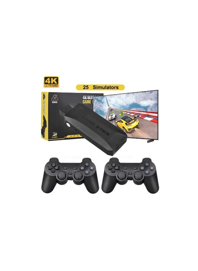 Game Stick 4K HD Video Game Console M16 Mini Retro Handheld Gaming Console with 20000 Games 4K HD TV Game Stick Wireless Dual Gamepad Arcade Game Console Plug and Play Video Games for Adult Kids