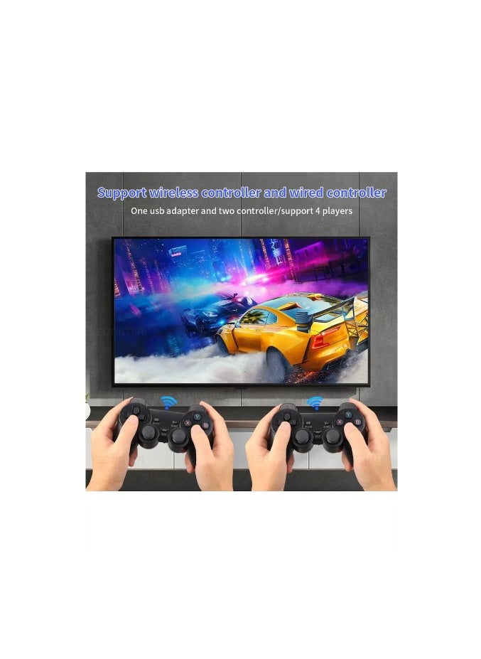 Game Stick 4K HD Video Game Console M16 Mini Retro Handheld Gaming Console with 20000 Games 4K HD TV Game Stick Wireless Dual Gamepad Arcade Game Console Plug and Play Video Games for Adult Kids