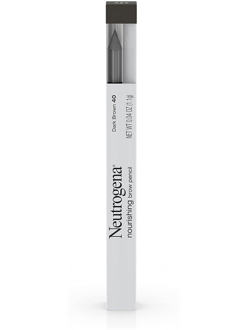 Neutrogena Nourishing Eyebrow Pencil, 40 Dark Brown