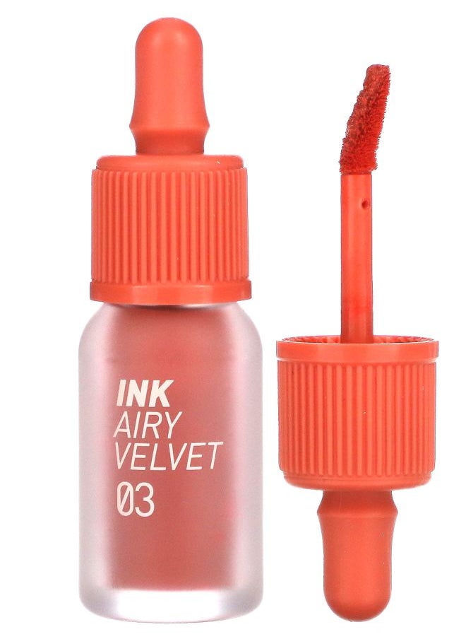 Ink Airy Velvet Lip Tint 03 Cartoon Coral 0.14 oz (4 g)