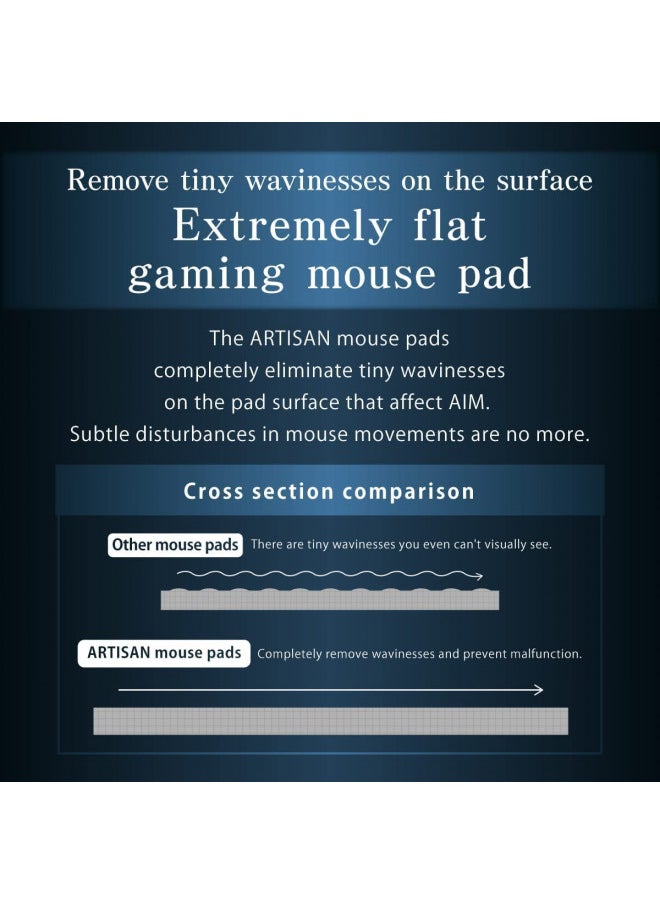 ARTISAN FX HAYATEOTSU NINJABLACK Gaming Mousepad with Smooth Texture and Quick Movements for pro Gamers or Grafic Designers Working at Home and Office (X-Soft Medium)