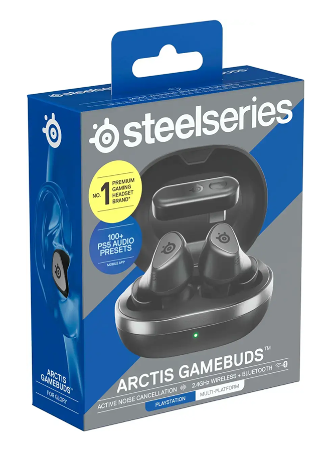 Arctis GameBuds True Wireless Noise Cancelling Gaming Earbuds for PS5, PS4, PC, Switch - Black