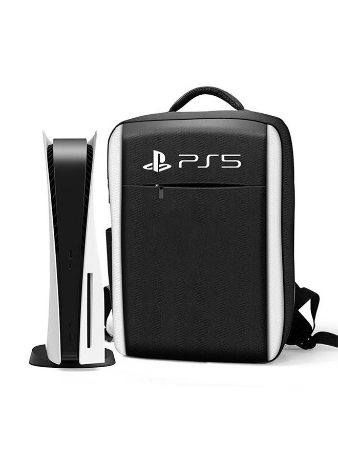 PS5 Storage Bag for Playstation 5, Waterproof Carrying Case Portable Backpack Multi-Function Travel Bag for PS5 Host, PS5 Controller