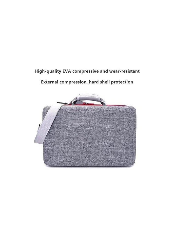 PS5 - Travel Storage Bag For PS5-Shockproof Hard Shell Bag- Luxury Waterproof Shoulder Bag For Playstation 5,Console & Accessories Storage Organizer (Grey