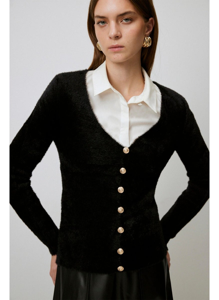 V Neck Knitwear Cardigan