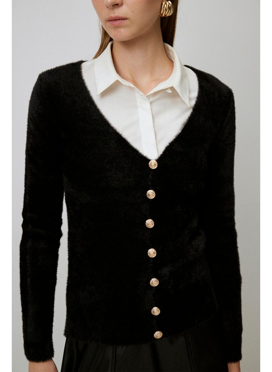 V Neck Knitwear Cardigan