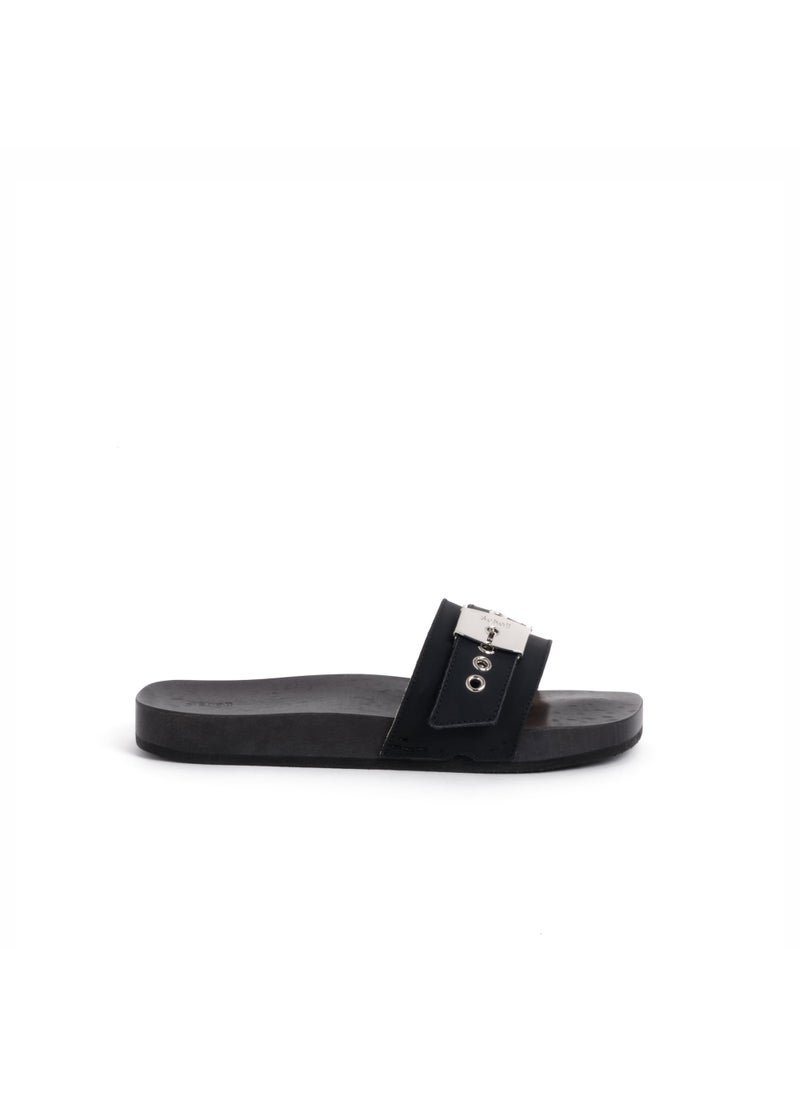 MULES BLACK PESCURA EMMA