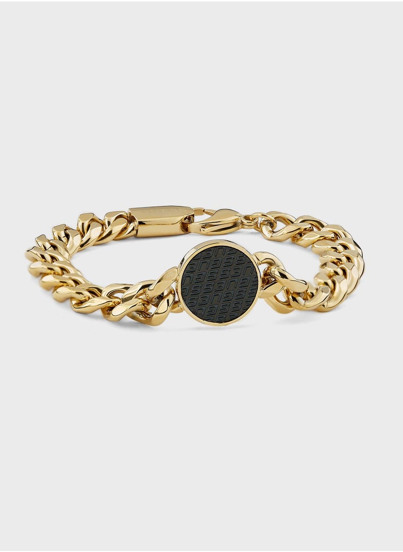 Casual 19Mm Coin Pattern Bracelet Bracelet