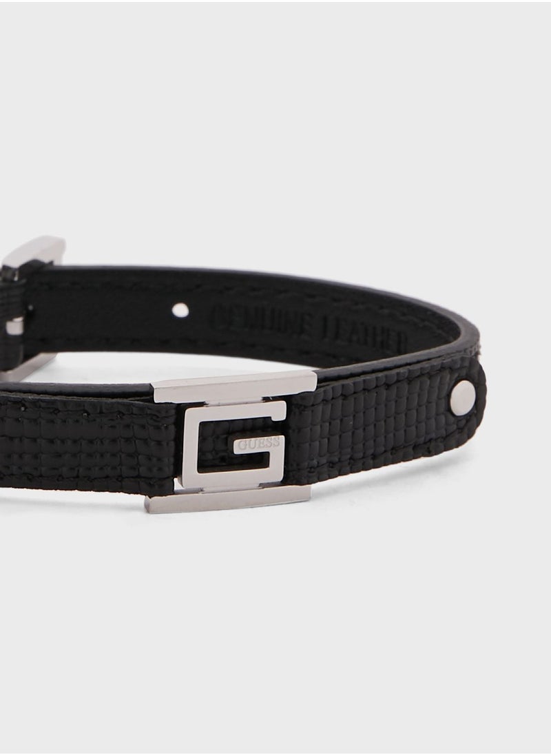 G-Leather Single Bracelet