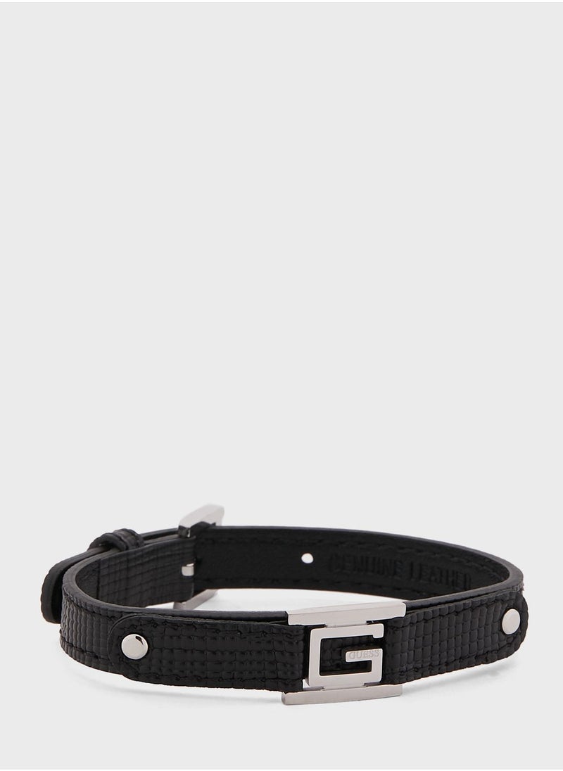 G-Leather Single Bracelet