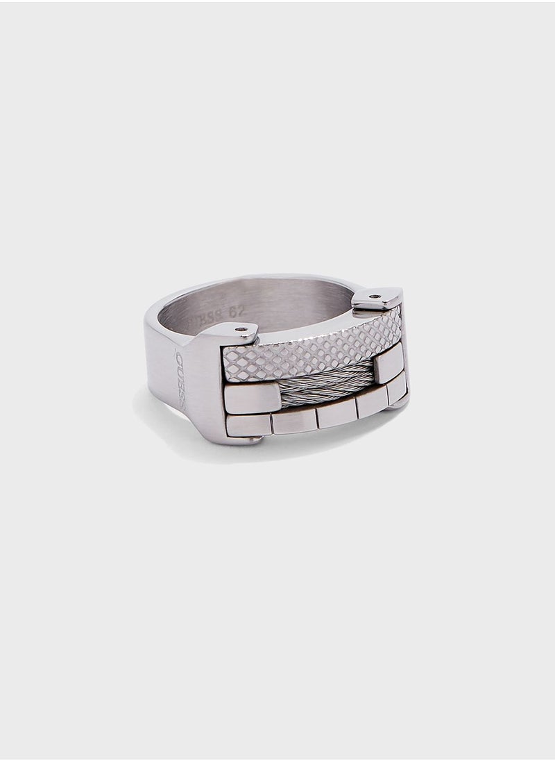 Pattern Plaque Ring