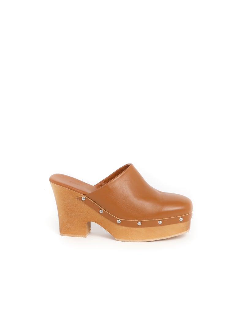 CLOGS COGNAC PESCURA RACHEL