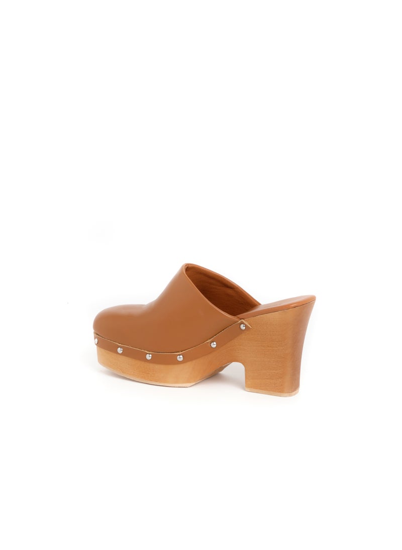 CLOGS COGNAC PESCURA RACHEL