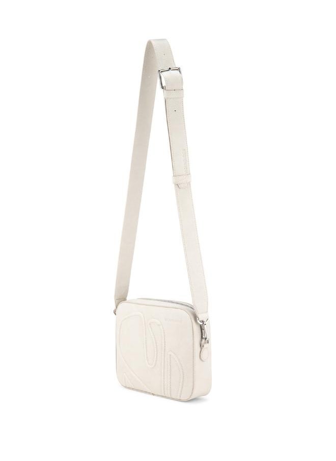 Maze Crossbody Bag in White Made from 11 Recycled Bottles