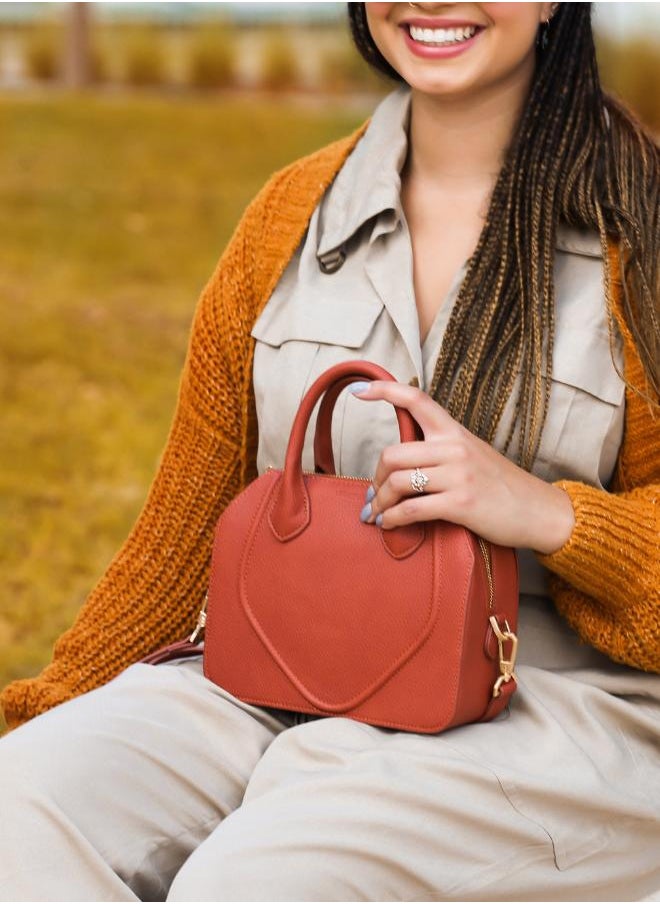 Gemma Crossbody Bag in Brown Made from 11 Recycled Bottles