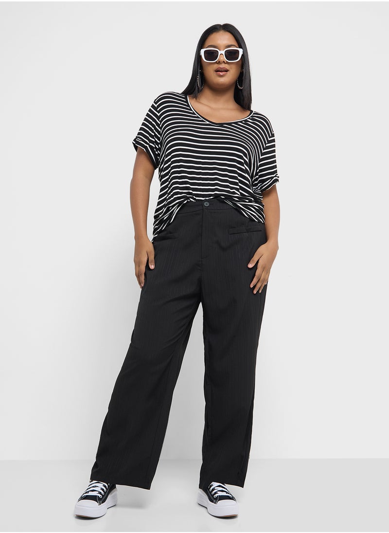 Wide Leg Tailored Pants