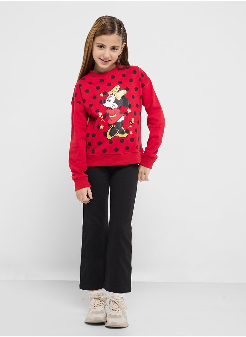 Minne Mouse Graphic Sweat Shirt