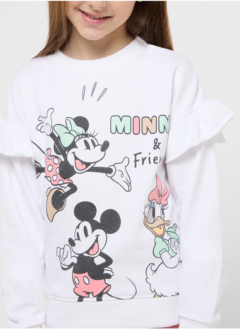 Mickey & Friends Graphic Sweat Shirt