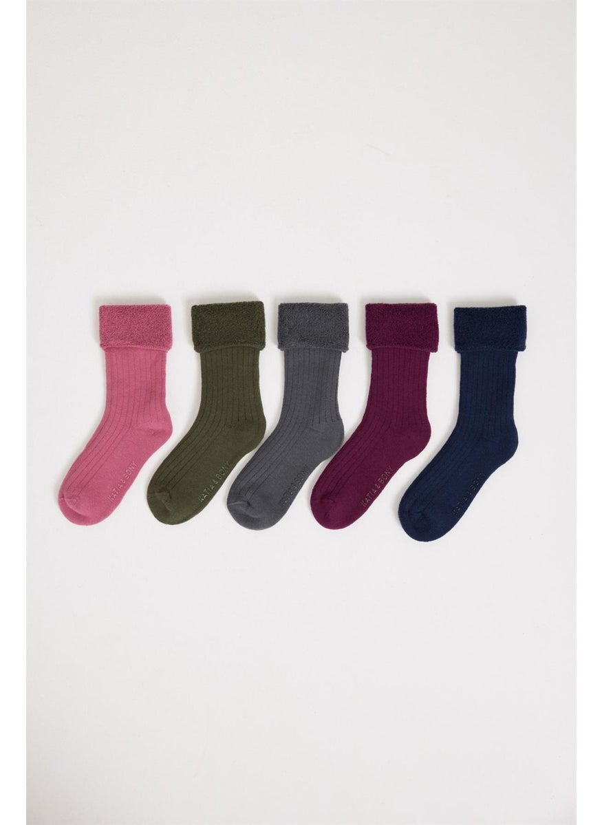 5-Pack Kids Ankle Socks Patterned