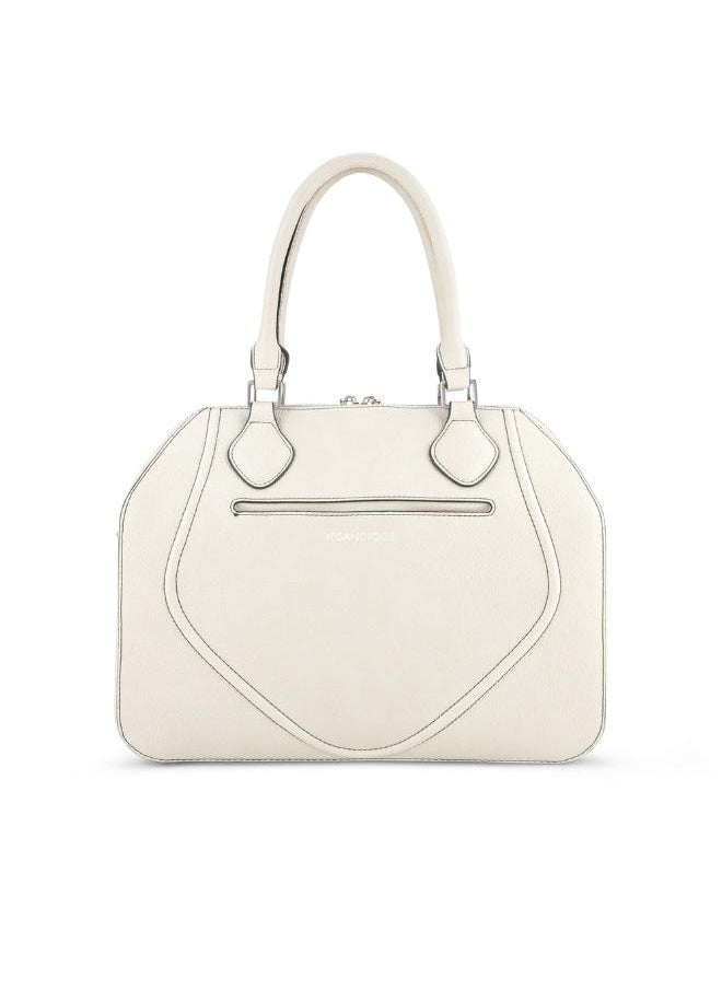 Gemma Tote Bag in White Made from 17 Recycled Bottles