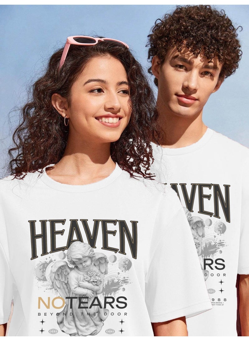 Lover Couple Combination T-Shirt-Shorts Brooklyn Printed Oversize White