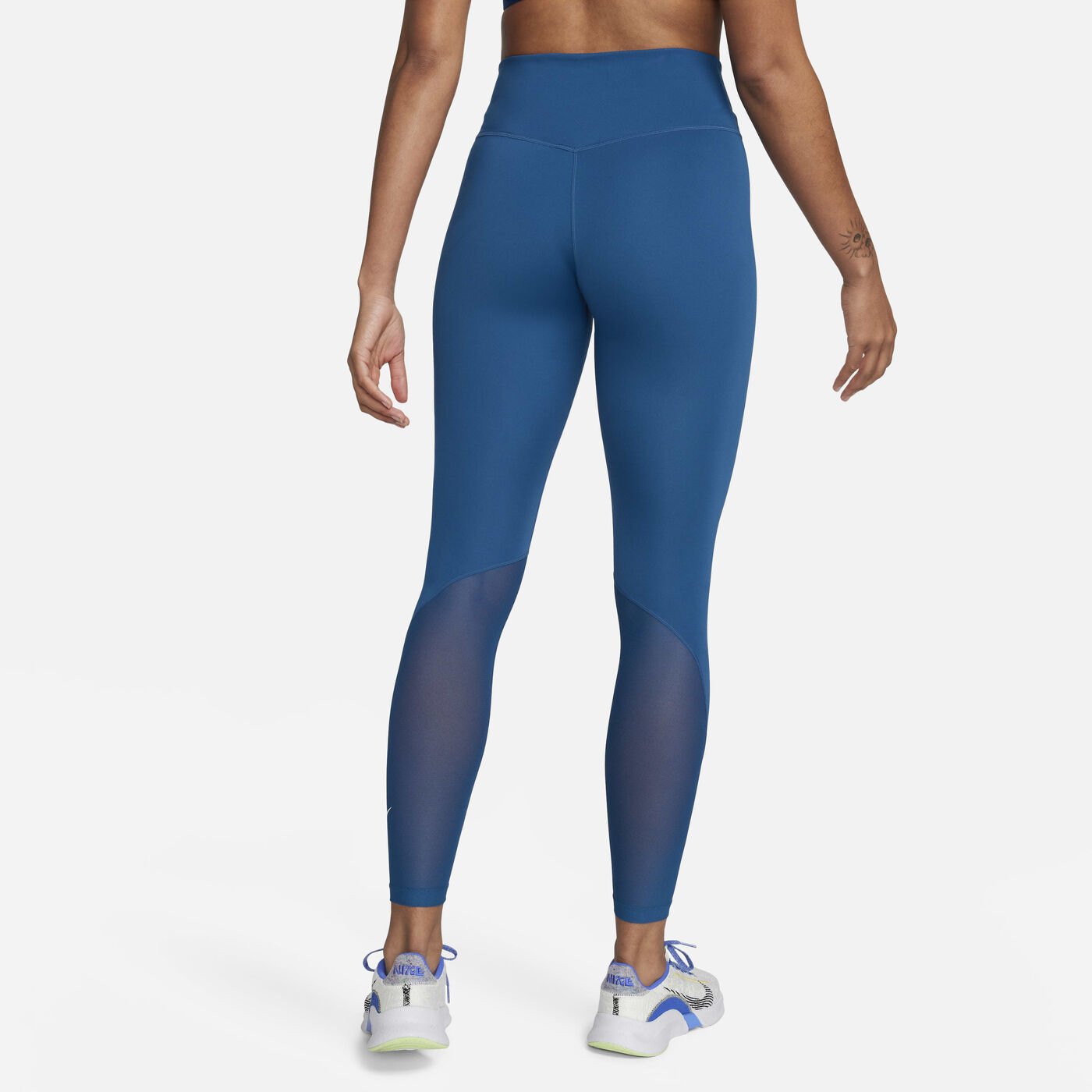 Women's One Mid-Rise 7/8 Mesh-Panelled Leggings