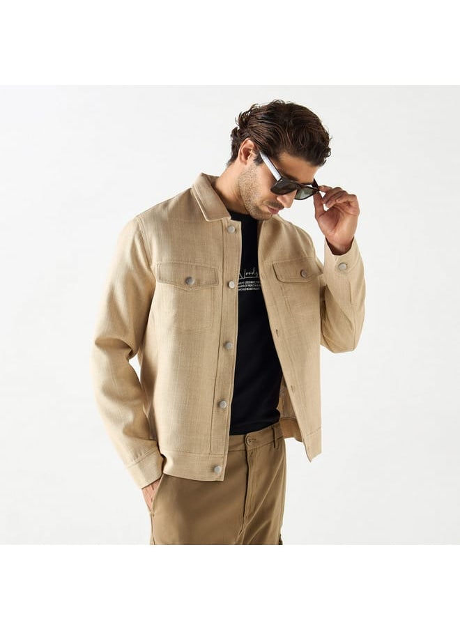 Iconic Solid Button Through Jacket with Pockets