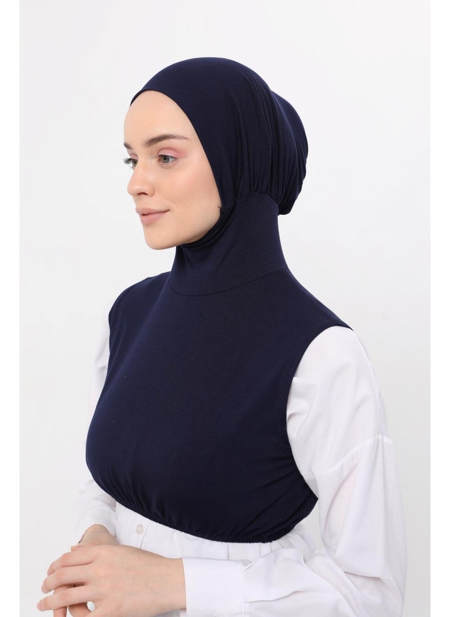 Zero Sleeves Neck Collar Bonnet Half Body