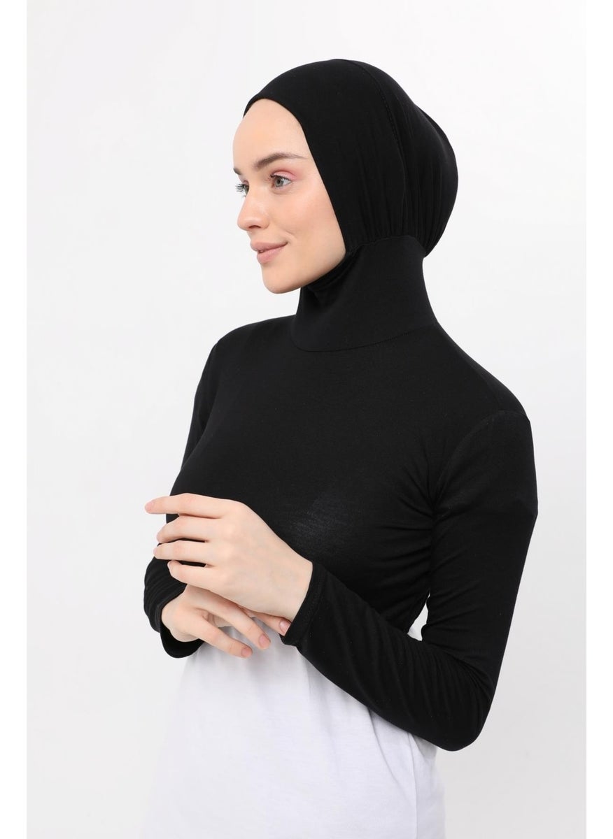 Long Sleeve Neck Collar Bonnet Half Body