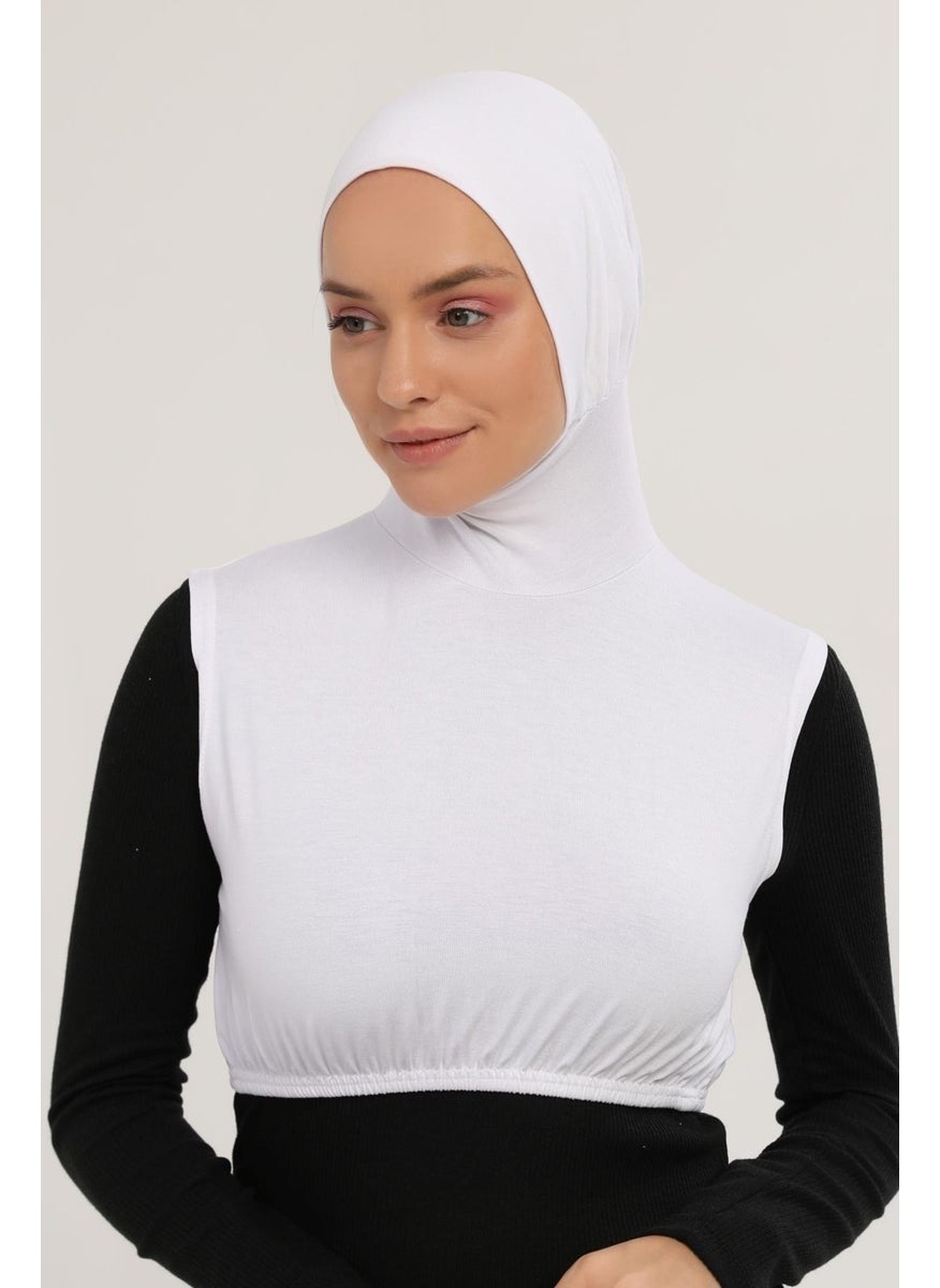 Zero Sleeves Neck Collar Bonnet Half Body